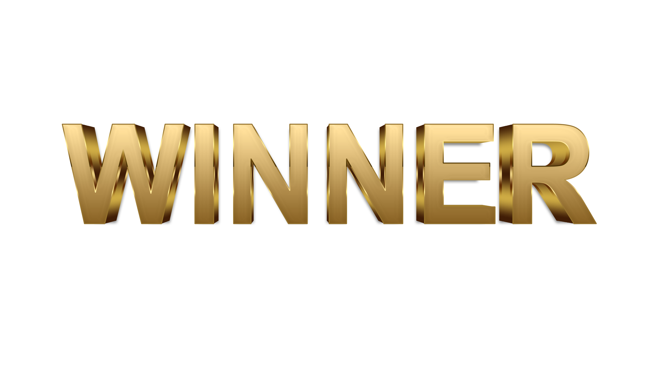 Winner word png, Winner png, word Winner gold text typography PNG images Winner png transparent background